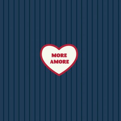 AMORE - Baby Tee • Navy