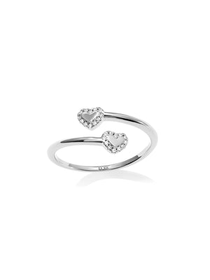 AMORE - Adjustable Ring • Color: White Gold