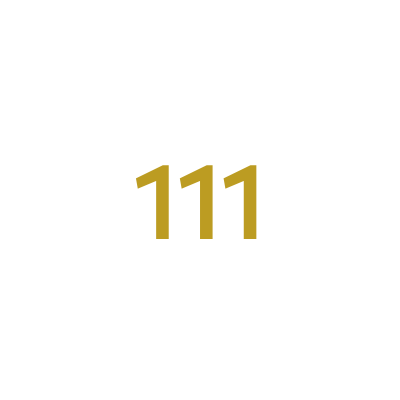 111 ANGEL NUMBER - Necklace • Color: 18K Yellow Gold