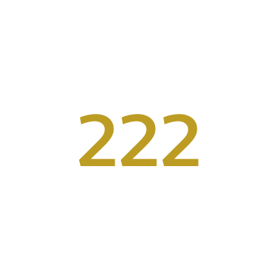 222 ANGEL NUMBER - Necklace • Color: 18K Yellow Gold