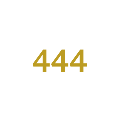 444 Angel Number - Necklace • Color: 18K Yellow Gold